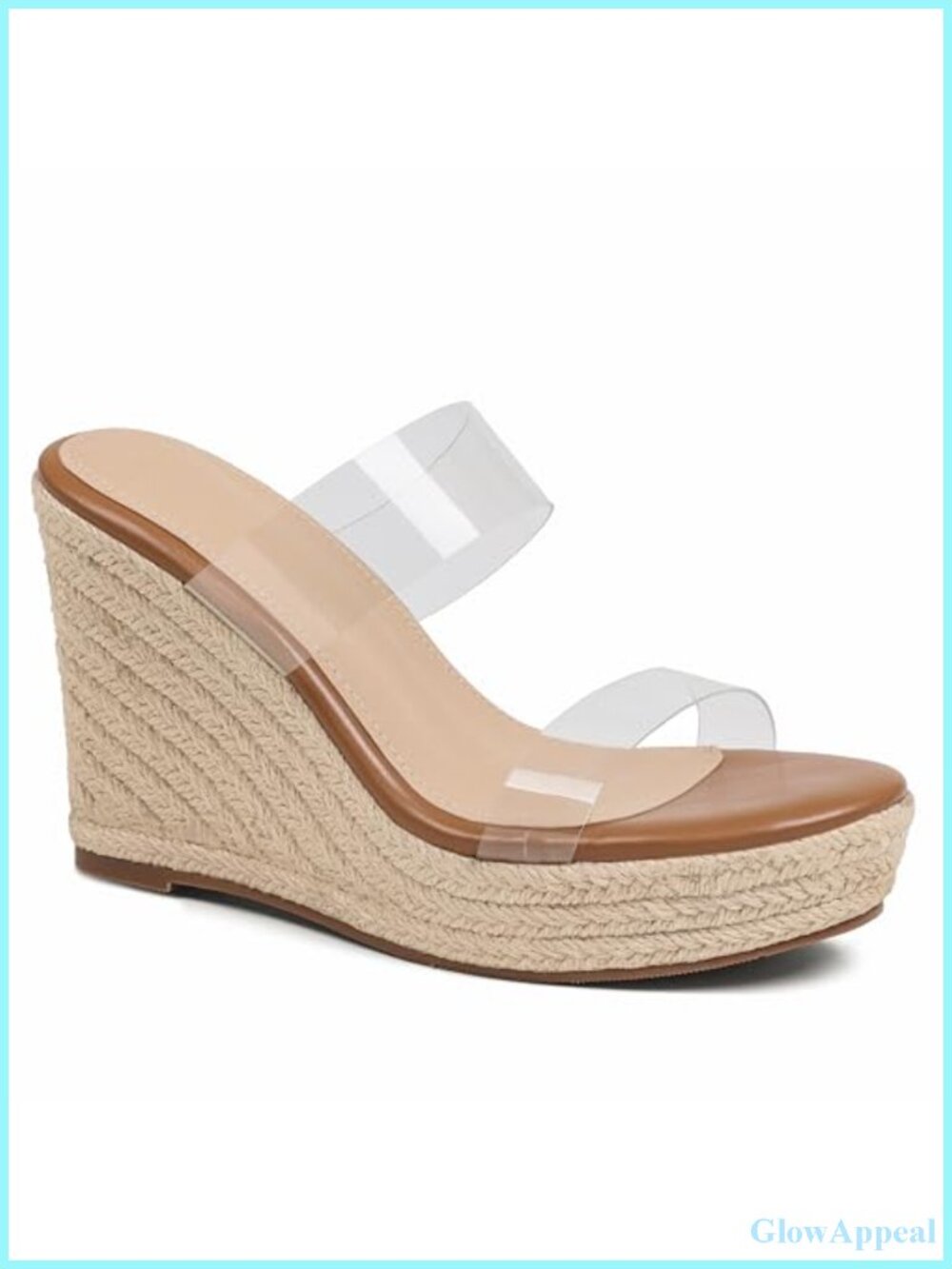Women's Slip-On Wedge Sandals 4-Inch Platform Espadrilles Heels